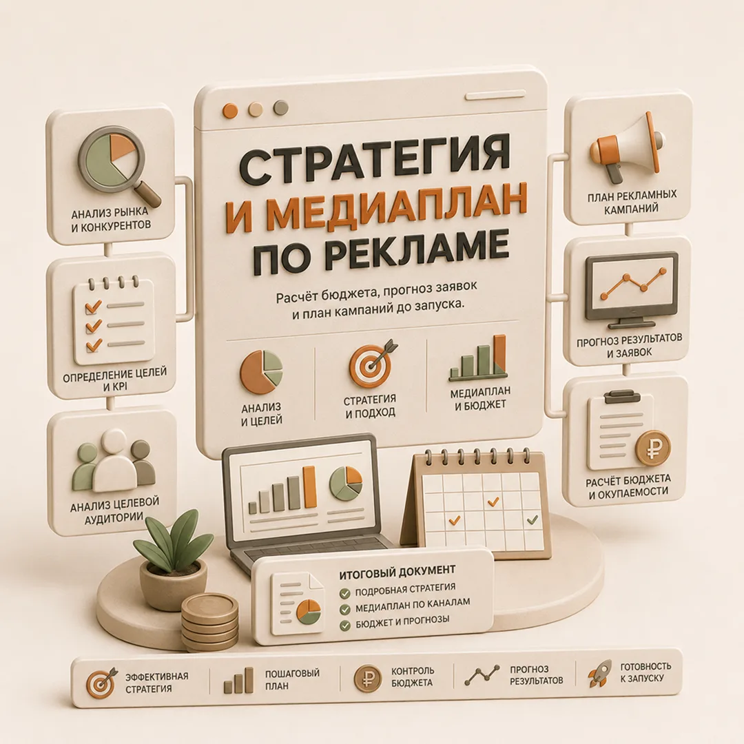 Стратегия и медиаплан по рекламе