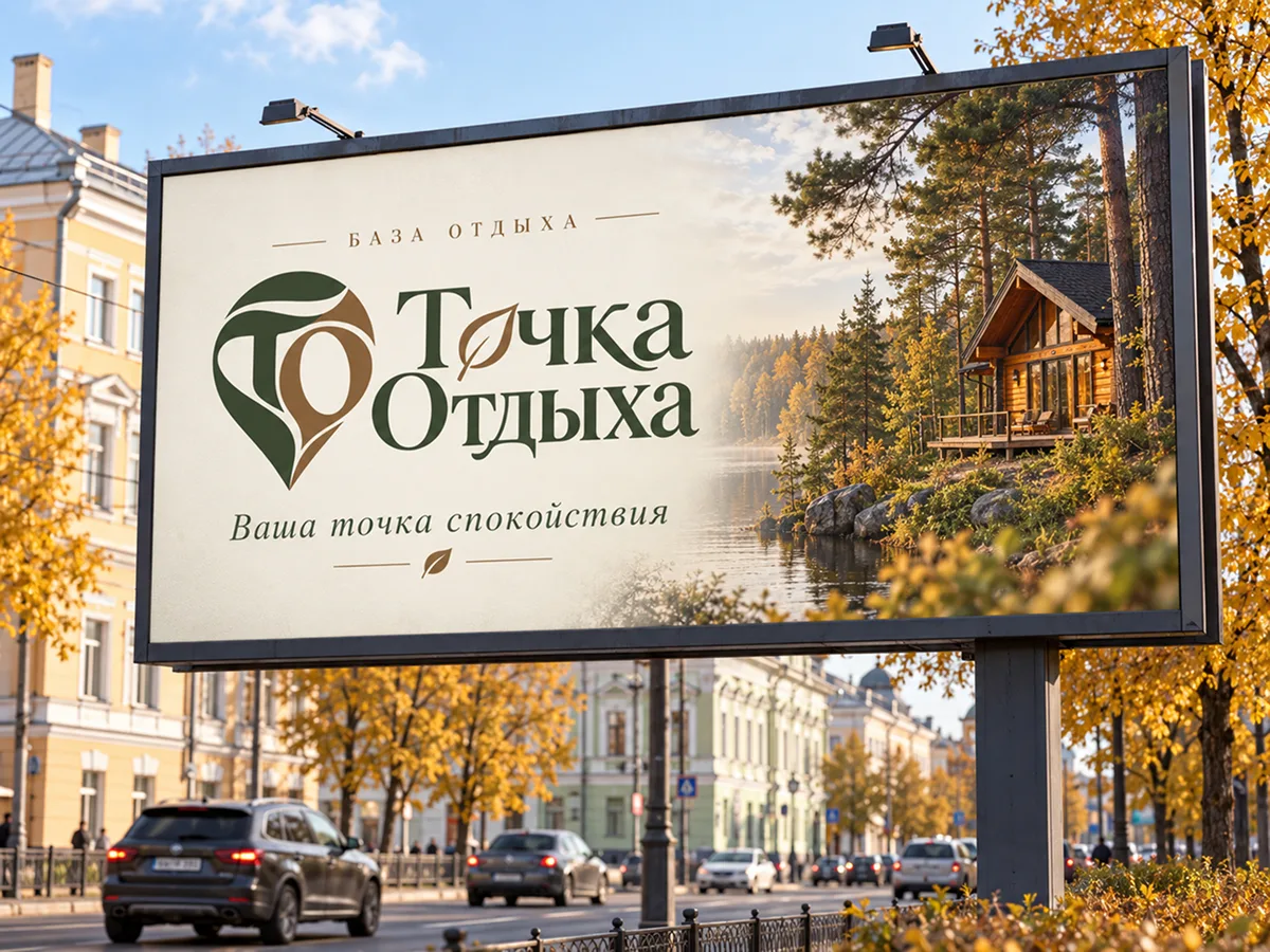Логотип для базы отдыха «Точка Отдыха» — фото 2